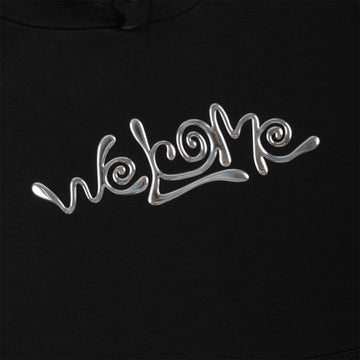 Welcome Gleam 3D Chrome Applique Hoodie - Black