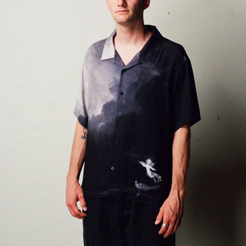 Welcome Hope Rayon Shirt - Black