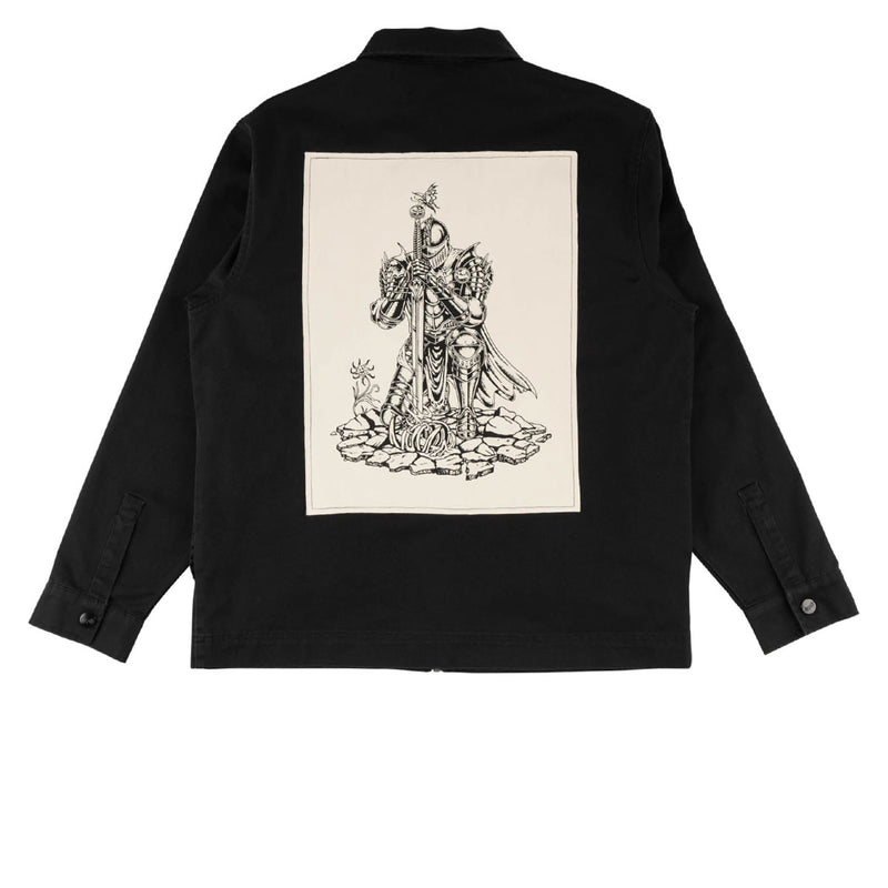 Welcome Paladin Long Sleeve Twill Patch Shirt - Black