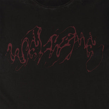 Welcome Weep Overprint T-Shirt - Black/Plum