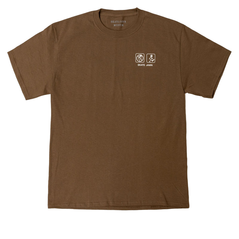 Skate Jawn Shipping T-Shirt - Brown