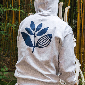 Magenta Classic Plant Hoodie - Ash
