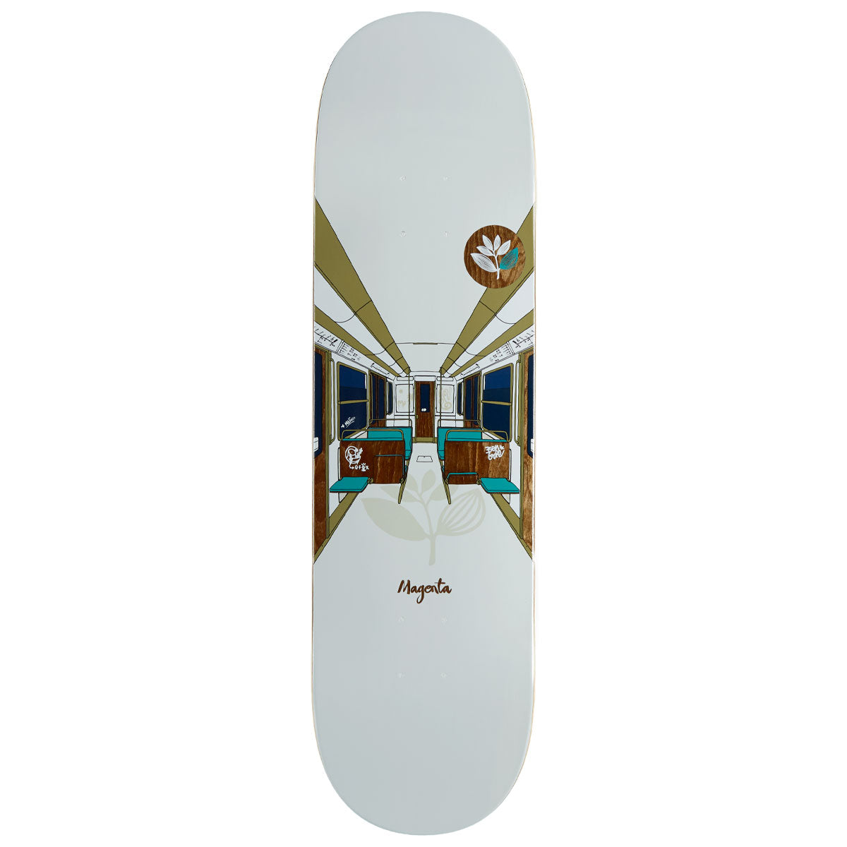 Magenta Glen Fox And Ben Gore Metro Series Skateboard Deck - 8.50