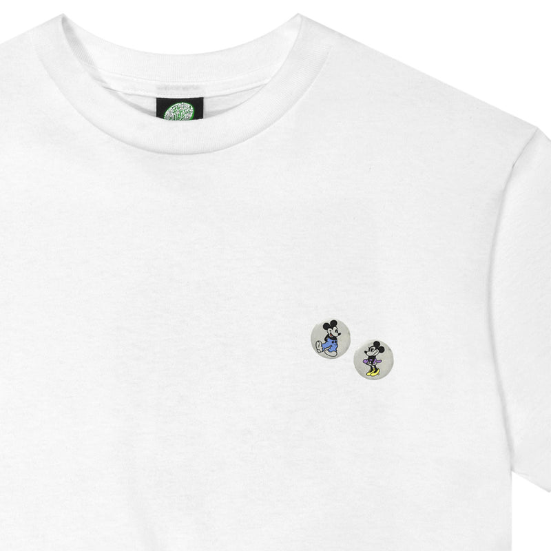 Violet Mickey Loves Minnie T-Shirt - White