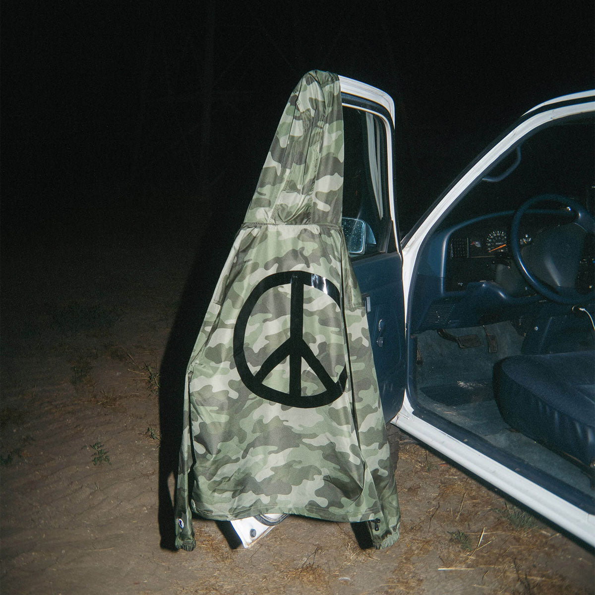 Violet Peace Jacket - Green Camo image 3