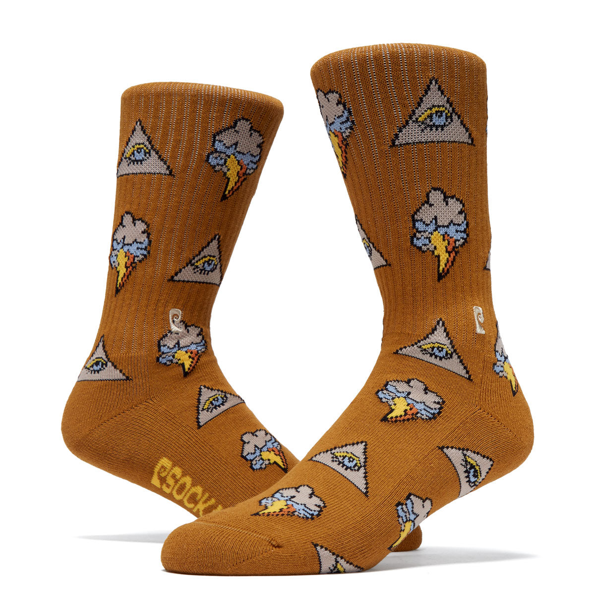 Psockadelic Eye Cloud Socks - Multi