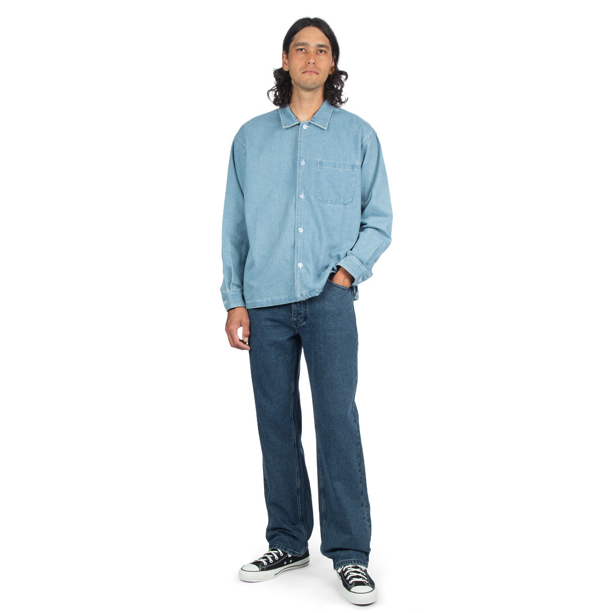 CCS Western Straight Denim Jeans - True Blue image 3
