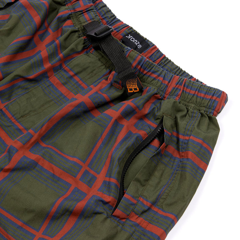 Bronze 56k Plaid Shorts - Dark Green