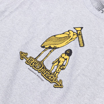 Bronze 56k Hardware History T-Shirt - Heather Grey
