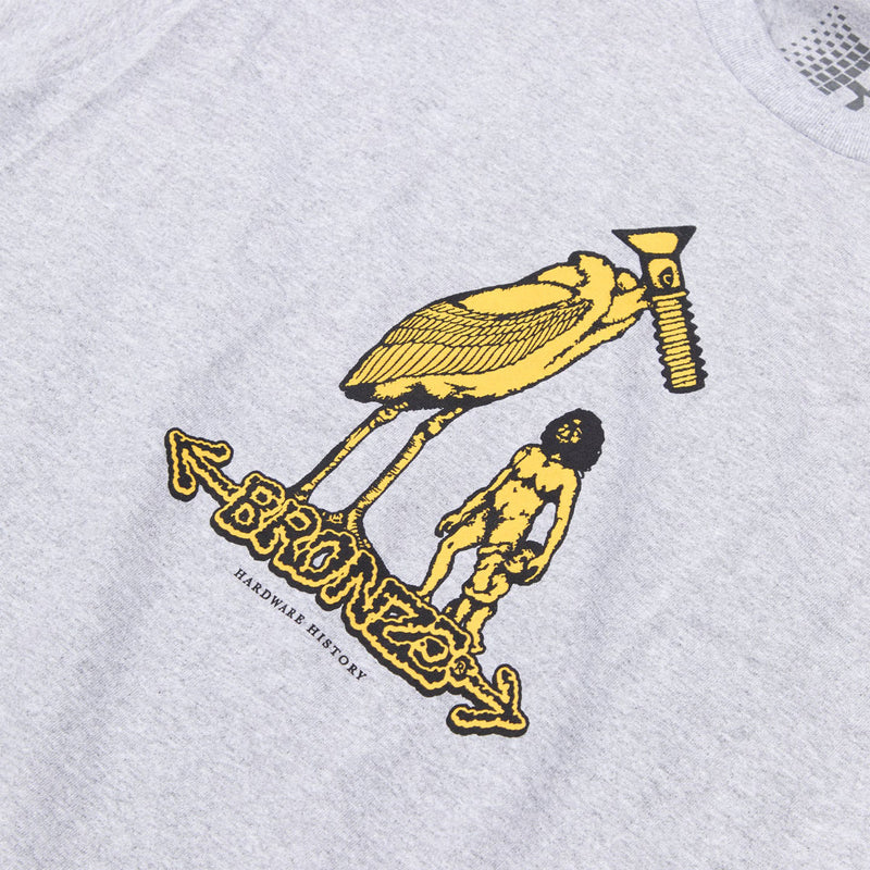 Bronze 56k Hardware History T-Shirt - Heather Grey