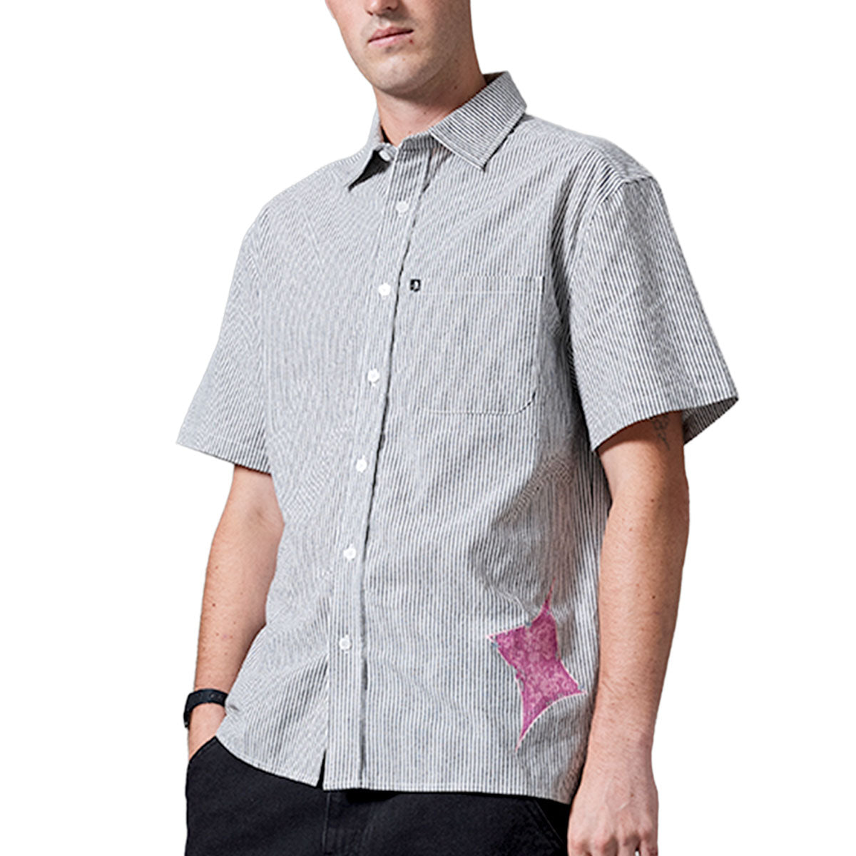 Passport Glint Workers Shirt - Black image 4