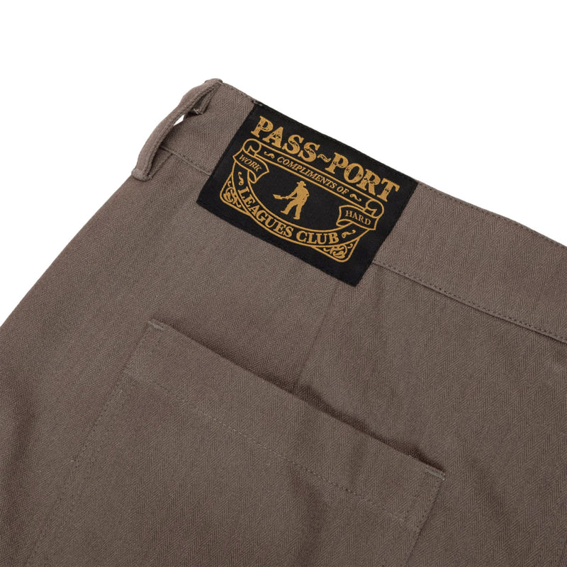 Passport Herringbone Leagues Club Shorts - Dusty Brown