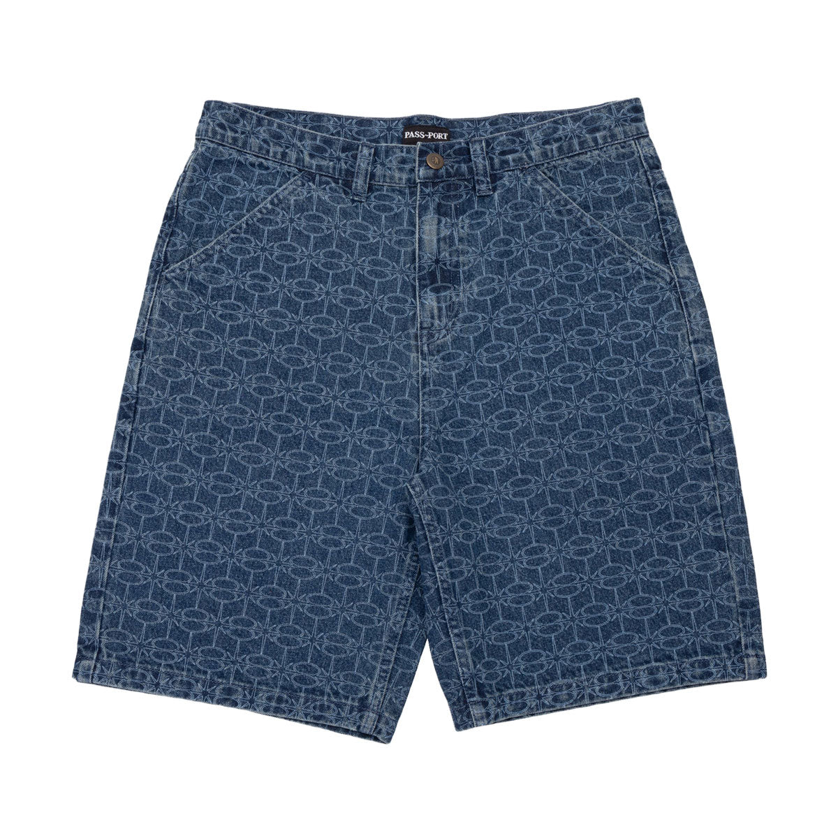 Passport Soap Sparkle Workers Club Jean Shorts - Washed Dark Indigo image 1