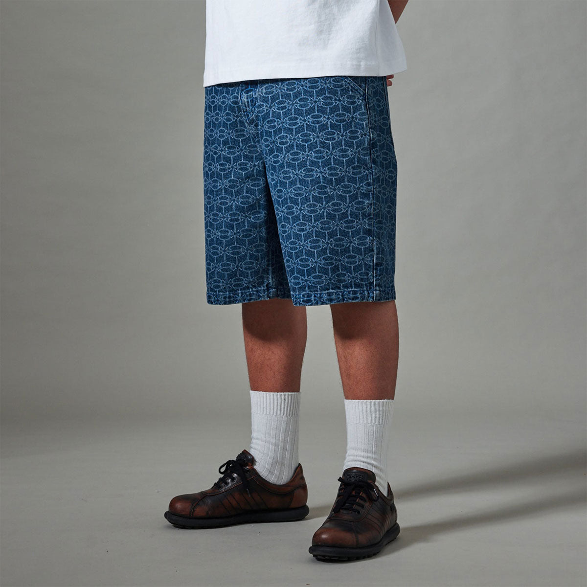 Passport Soap Sparkle Workers Club Jean Shorts - Washed Dark Indigo image 2