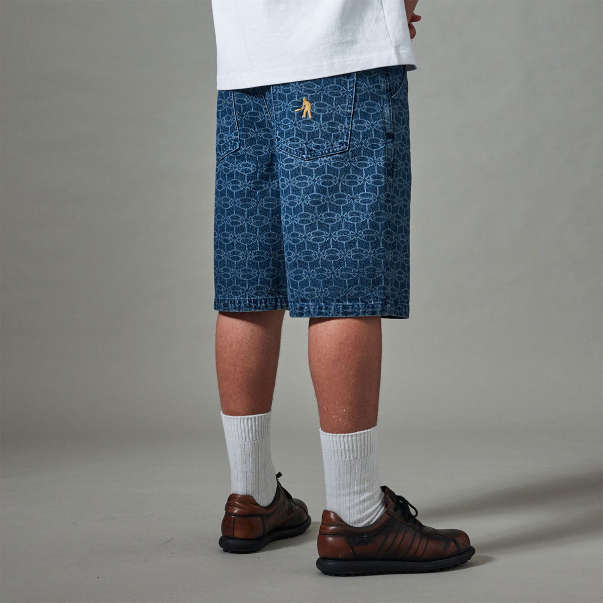 Passport Soap Sparkle Workers Club Jean Shorts - Washed Dark Indigo image 3