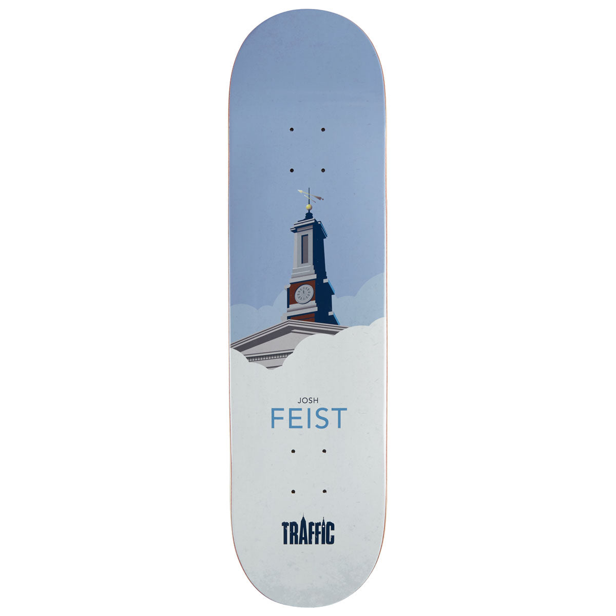 Traffic Josh Feist Cloud City Skateboard Deck - 8.25