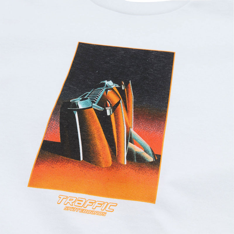 Traffic On The Beach T-Shirt - White