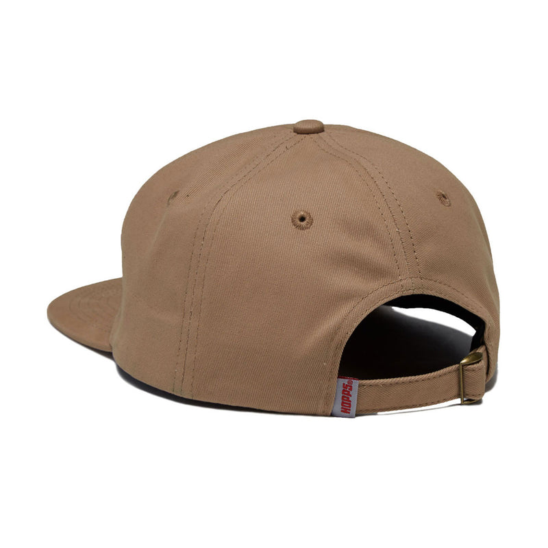 Hopps Big Hopps 6 Panel Strapback Hat - Khaki