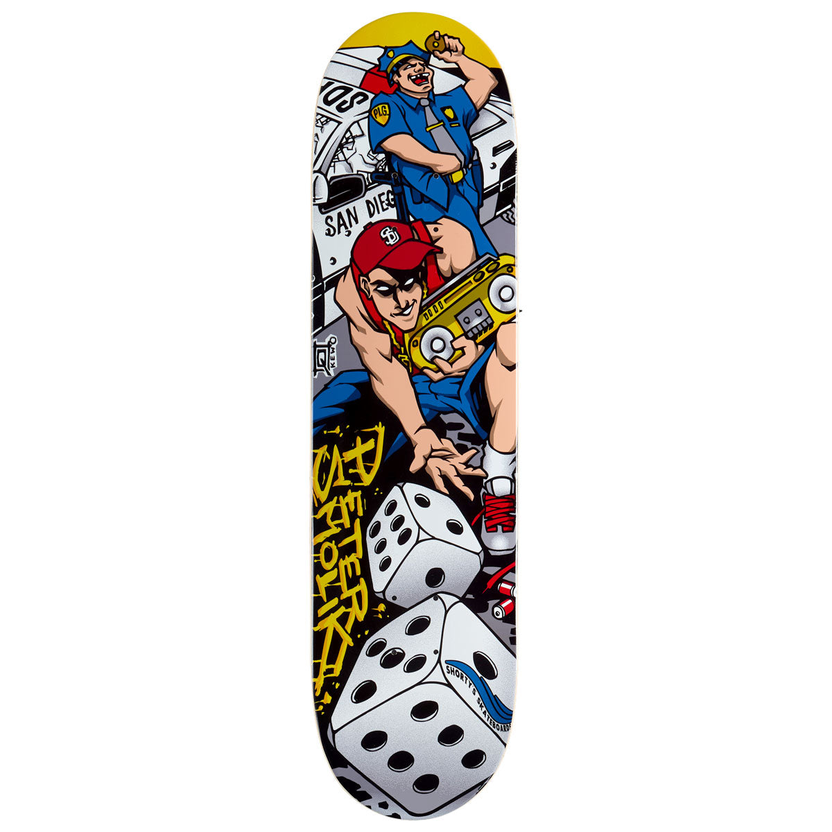 Shorty's Smolik Dice Skateboard Deck - 8.125
