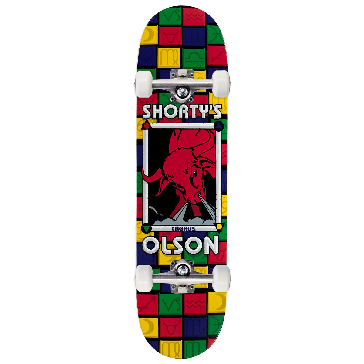 Shorty's Olson Red Taurus Skateboard Complete - 8.25