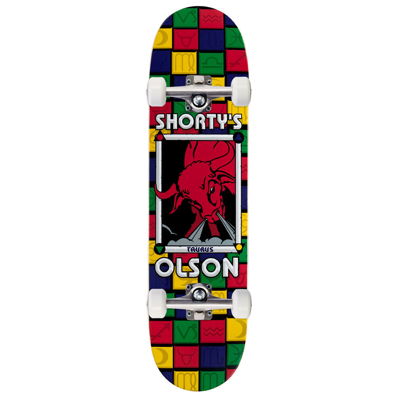 Shorty's Olson Red Taurus Skateboard Complete - 8.25
