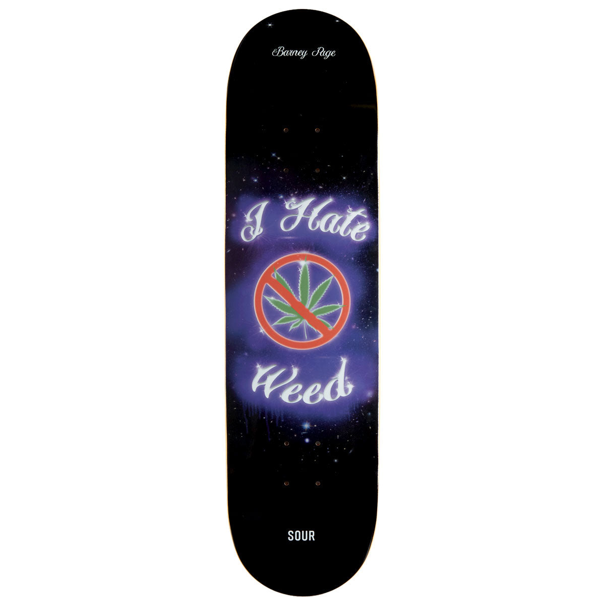 Sour Solution Barney Hater Skateboard Deck - 8.25