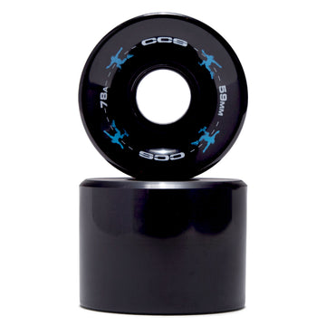 CCS Retro Cruiser 78a Skateboard Wheels - Black - 59mm