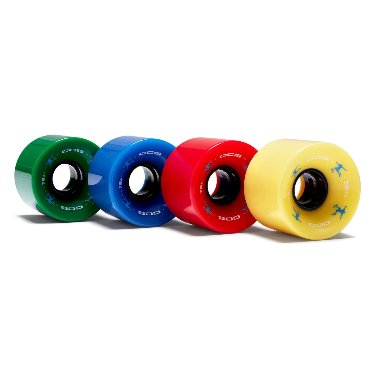 Set di 4 ruote per skateboard da 70 x 51 mm, set di ruote per longboard e skate, 78 A, in poliuretano, per la sostituzione della ruota lunga