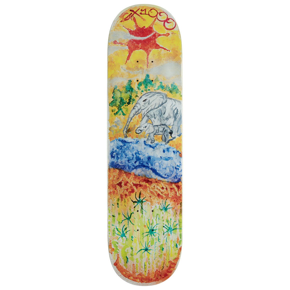 GX1000 Elephants Krull Skateboard Deck - 8.375