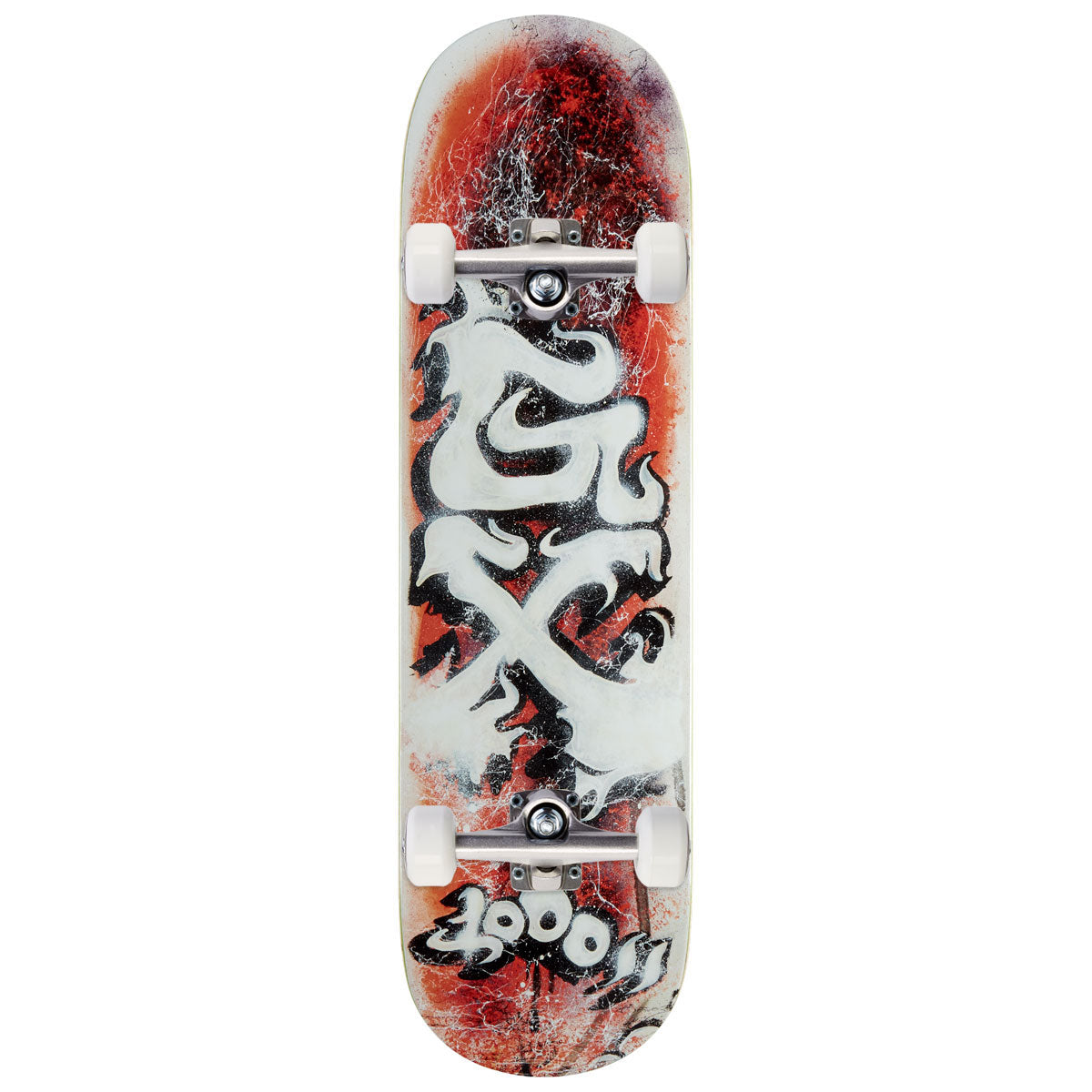 インテリア時計 Deckstool Boneless SKateClock 8.25in Crescent Bone Hand | Birch Wood | Santa Cruz Skate Deck