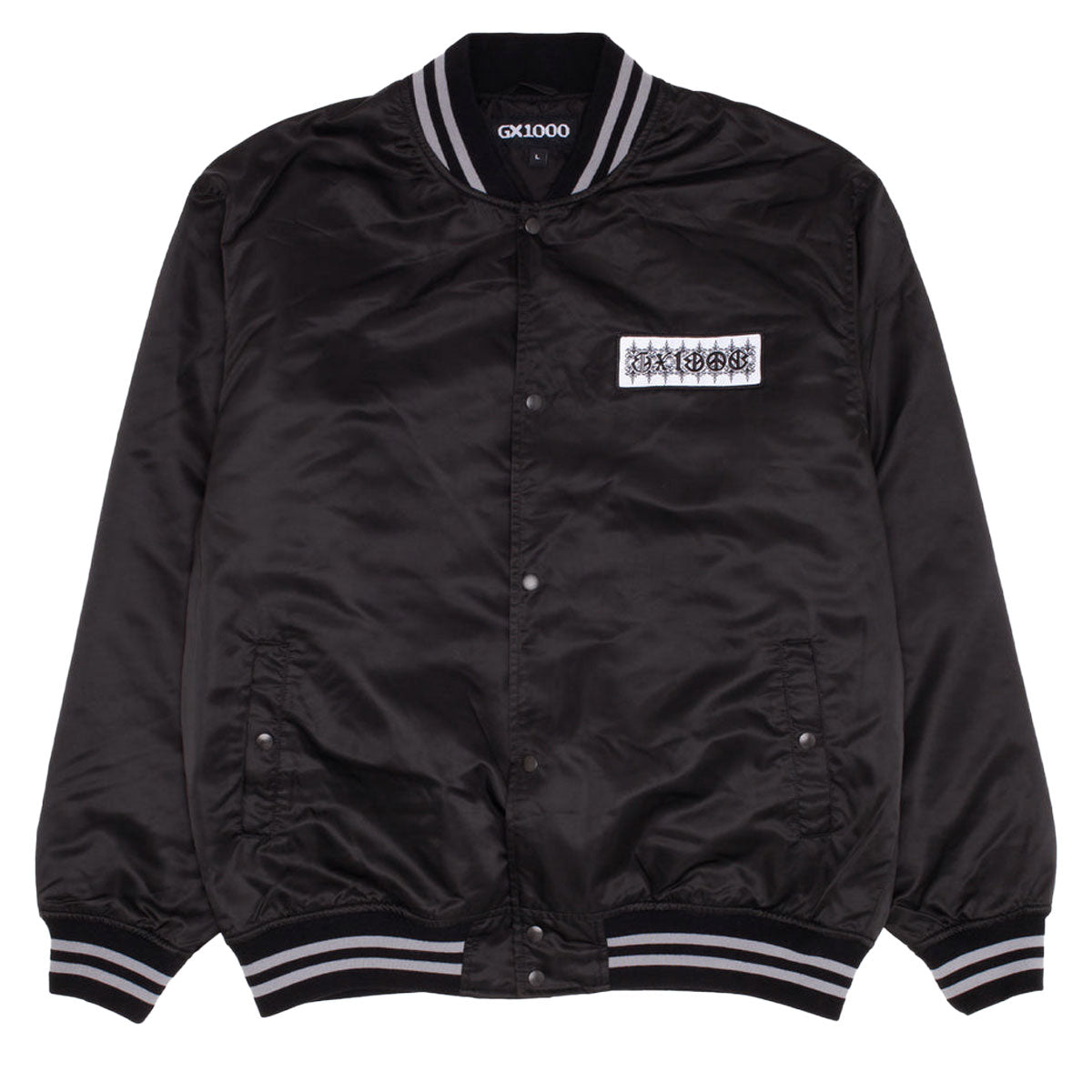GX1000 Satin Bomber Jacket - Black image 1