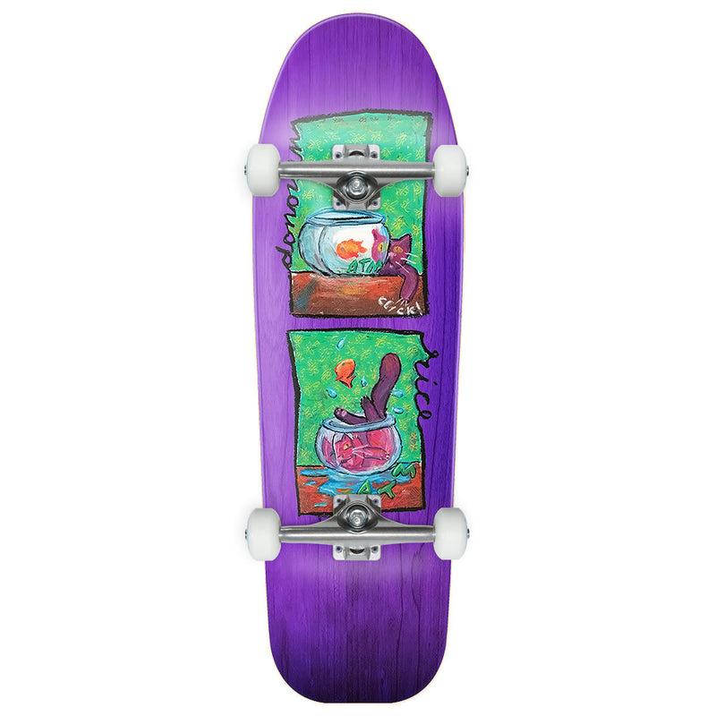 ATM Donovan Rice Fish Bowl Shaped Skateboard Complete - 10.00