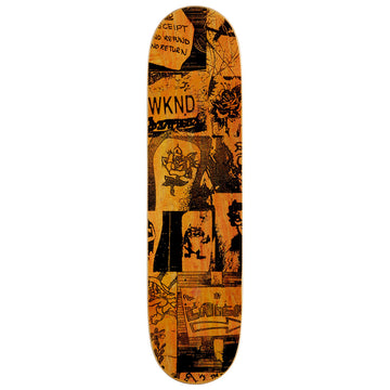 WKND Please Do Not Lean On Glass Sarah Meurle PS Skateboard Deck - Multi - 8.25