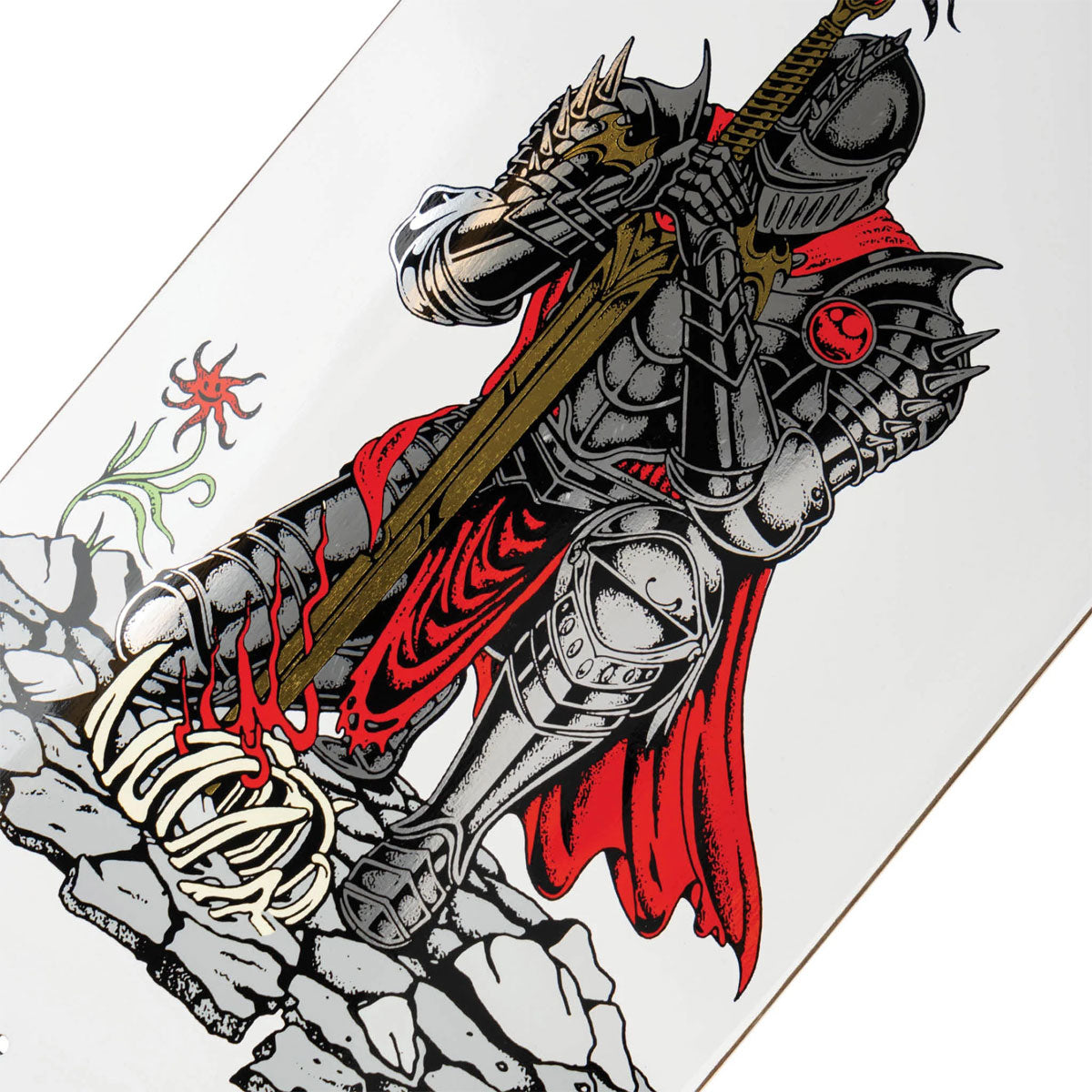Welcome Paladin Ryan Reyes On A Baculus 2.0 Skateboard Deck - White - 9.00