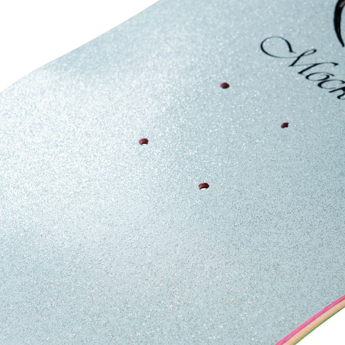 Welcome Cupid Evan Mock On A Moontrimmer 2.0 Skateboard Deck - Blue Glitter - 8.60
