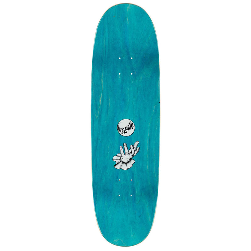 Welcome Vamp On A Boline 2.0 Skateboard Deck - Black/Assorted Stains - 9.50