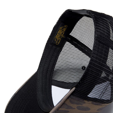 CCS Leopard Trucker Hat - Black/Brown