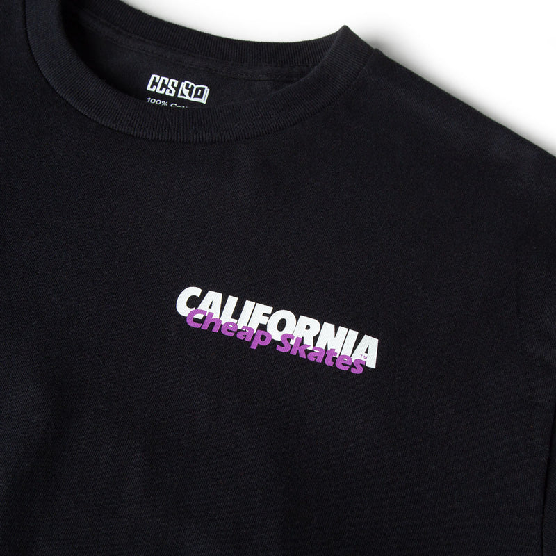 CCS June 1985 Ad T-Shirt - Black/Purple