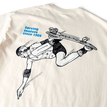 CCS June 1985 Ad T-Shirt - Vintage White/Blue