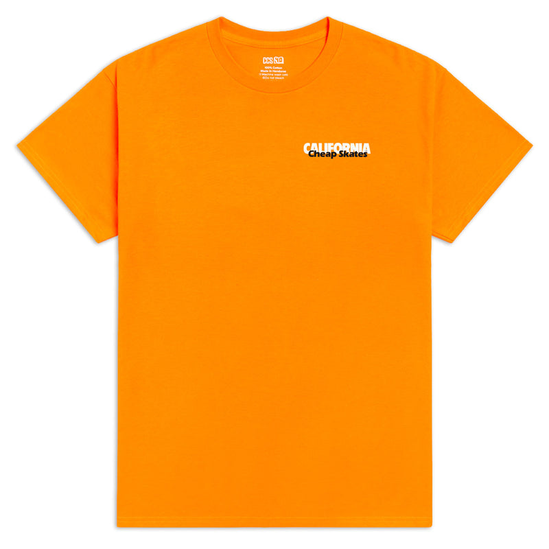 CCS June 1985 Ad T-Shirt - Orange/White