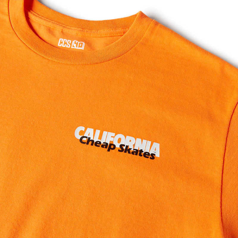 CCS June 1985 Ad T-Shirt - Orange/White