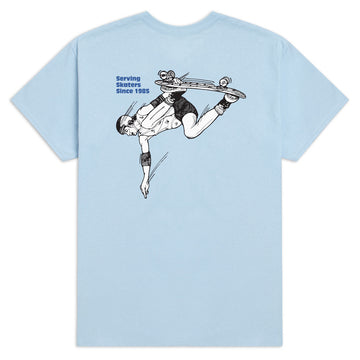 CCS June 1985 Ad T-Shirt - Light Blue/Black