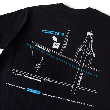 CCS Portland Shop T-Shirt - White/Blue