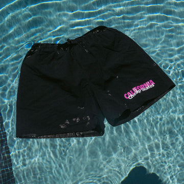 CCS June 1985 Ad Hydro Shorts - Black/Neon Pink