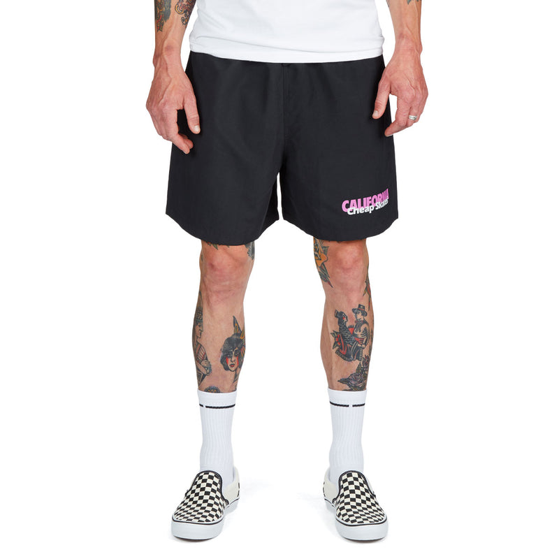 CCS June 1985 Ad Hydro Shorts - Black/Neon Pink