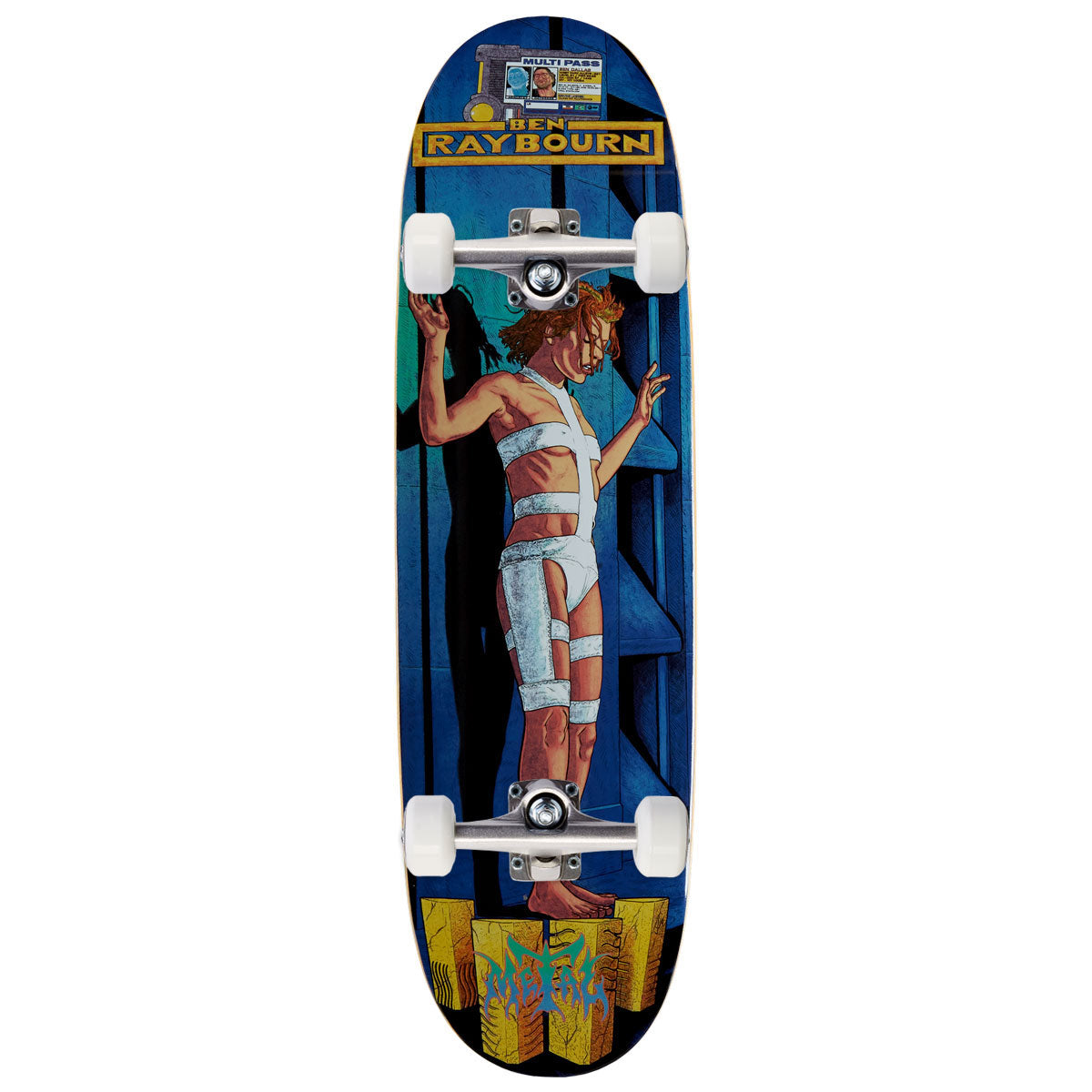 Metal Ben Raybourn Multi Pass Skateboard Complete - 8.75