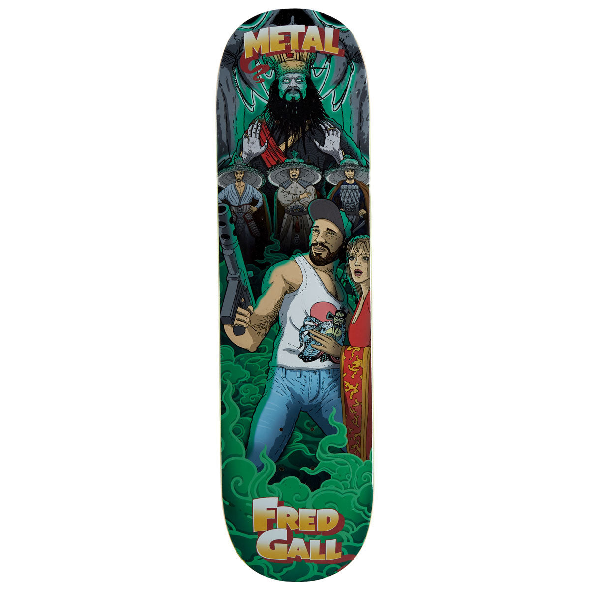 Metal Fred Gall Big Trouble Skateboard Deck - 8.25