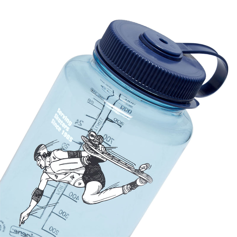 CCS June 1985 Wide Mouth Nalgene Water Bottle - Light Blue/Denim - 32oz