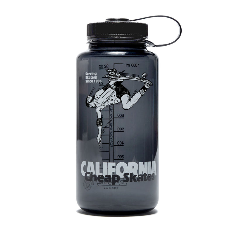 CCS June 1985 Wide Mouth Nalgene Water Bottle - Charcoal/Black - 32oz