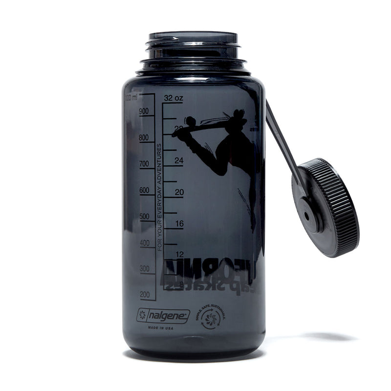 CCS June 1985 Wide Mouth Nalgene Water Bottle - Charcoal/Black - 32oz